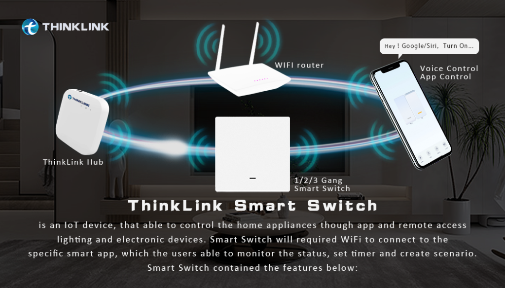 Smart Switch 3 Gang – Think Link
