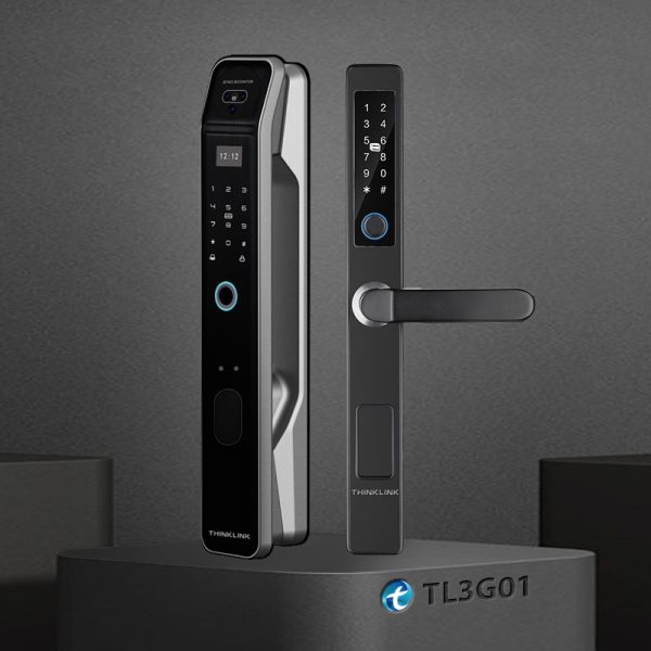 Smart Grill + Smart Wooden Face Door Lock Combo